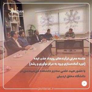 جلسه معرفی فرآیندهای رویداد ایده‌پردازی